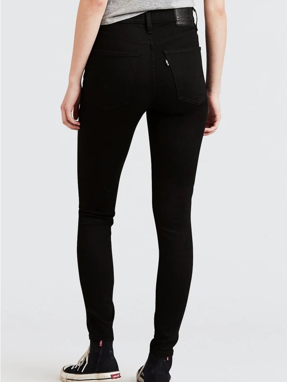 🌑 Levi’s super skinny mile high jeans in new moon black 🌖
